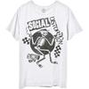 Social Distortion Maglietta 100% Cotone T-shirt Uomo Top Speakeasy Scacchiera Logo Band nuovo Ufficiale Bianca