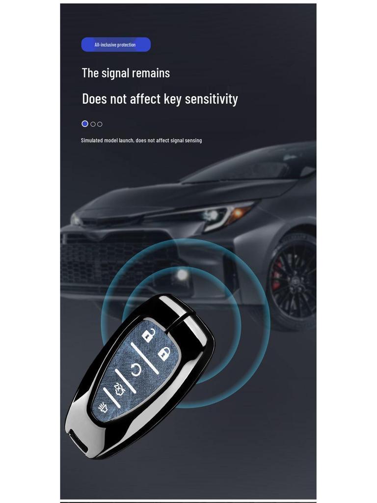 Chevrolet Key Case for Equinox, Malibu XL, Trax, Trailblazer, Orlando, Monza - Car Shell Cover