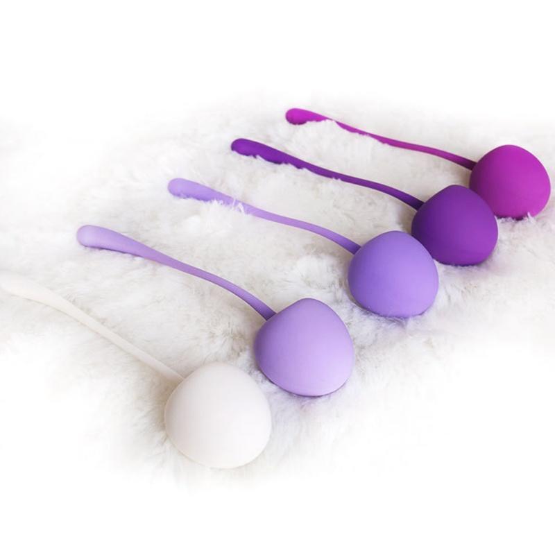 Kegel Ball 5pcs Women Ladies Cherry Kegel Exerciser Tightening Weight Egg Body Enhancing Sex Toy