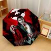 Custom Text Automatic 8 Bone Umbrella, Portable Sun Rain Protection UmbrellaDracula