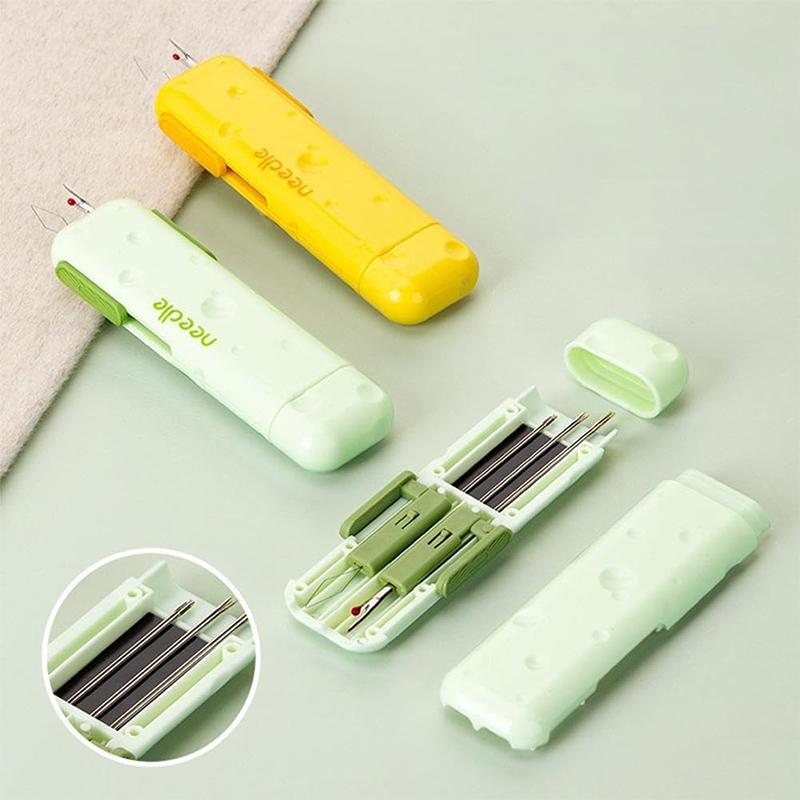 3 In 1 Double Head Needle Threader Manual Threader Stitching Remover Household Sewing Accessories Double End Design Needle Work