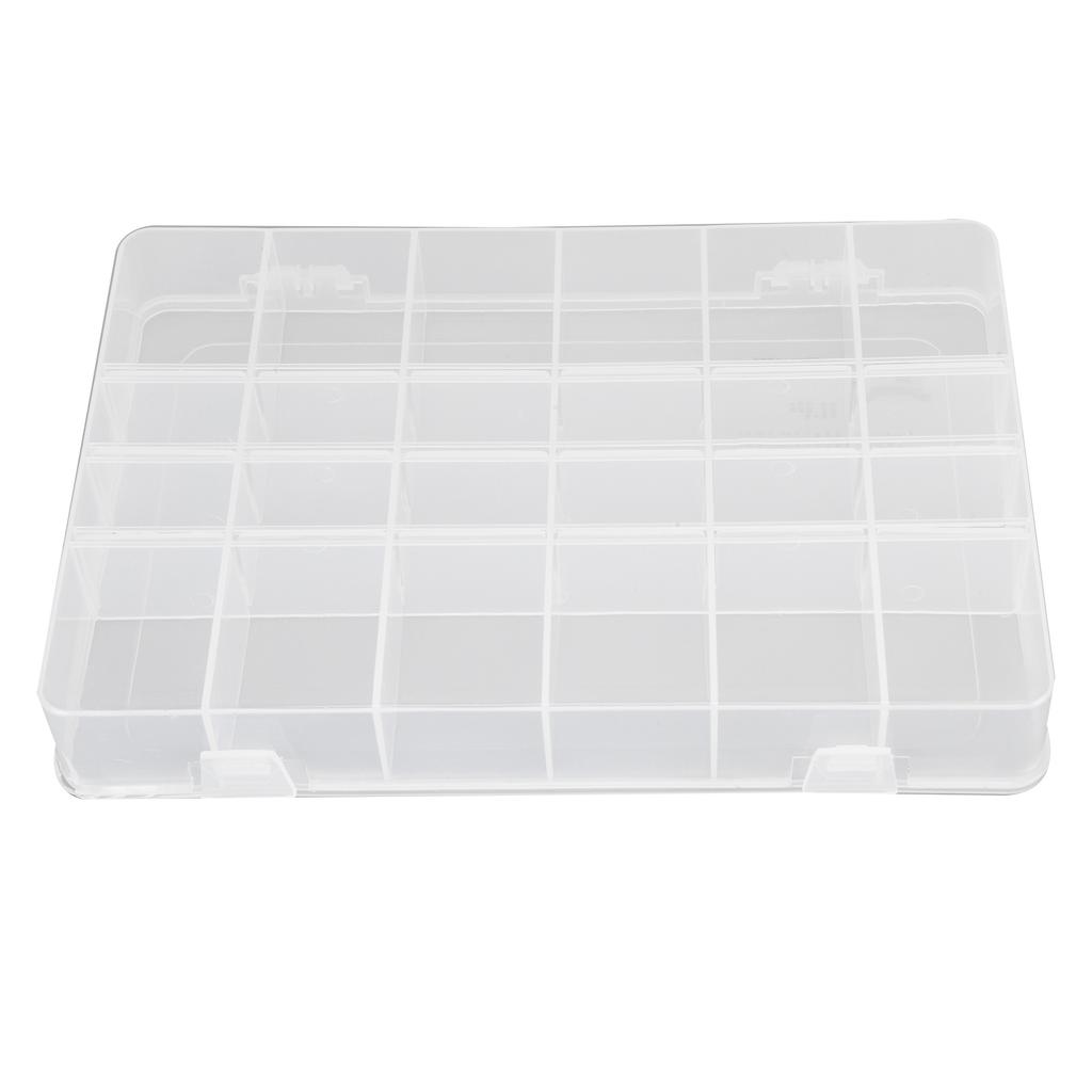 PP Grid Box Transparent Separate Storage Organizer Removable Electronic Component Containers