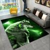 3D Tiger Leopard Cheetah Lion Wolf Area Rug,Carpet Rug for Living Room Bedroom Sofa Doormat Kitchen Decor,Kid Non-slip Floor Mat