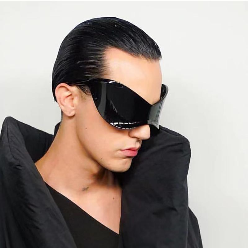 Popular Women's Sunglasses Oversized exaggeration Punk Sunglasses Sun Glasses Men UV400 Shades Mirror Colorful Y2K Eyewear