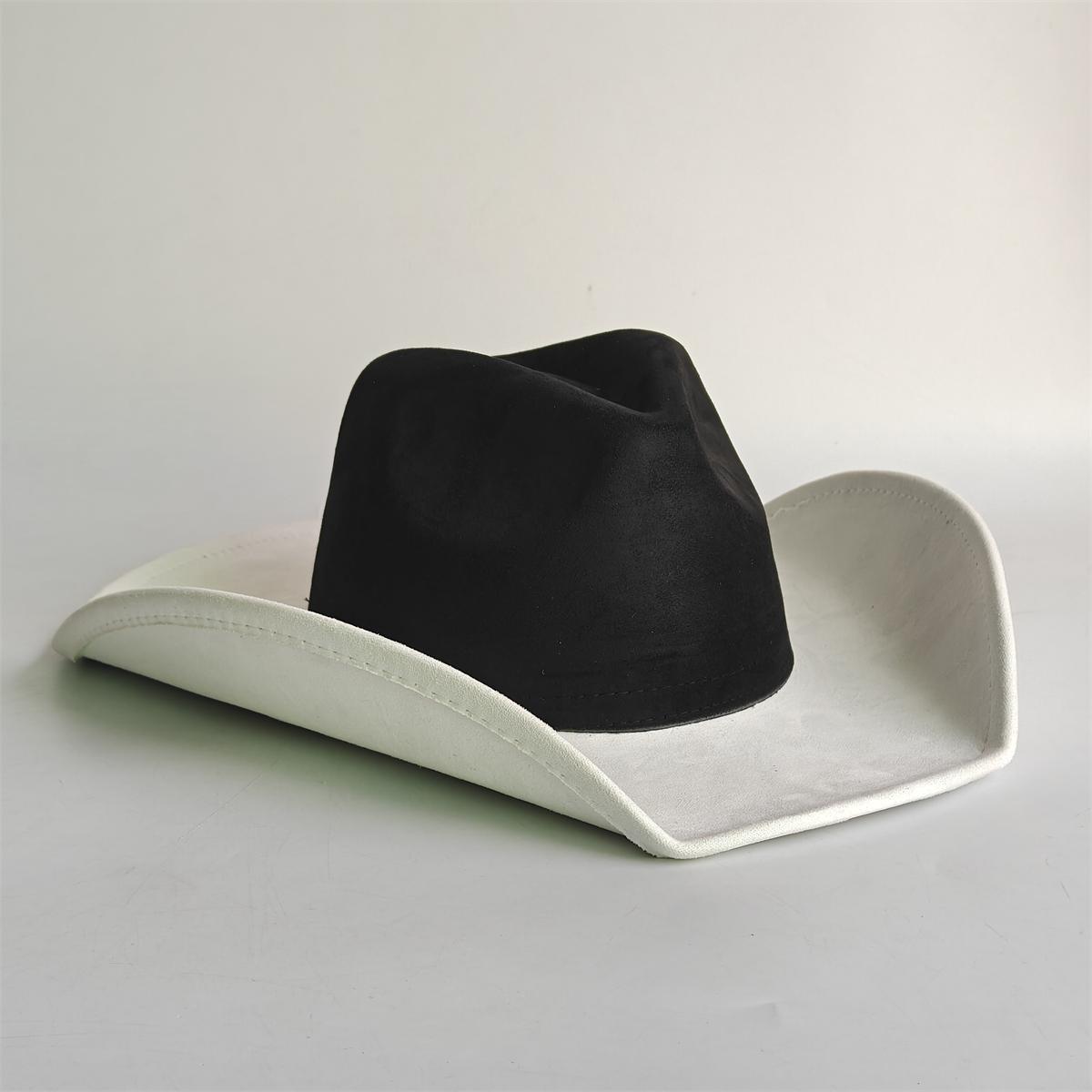 

2026 Новая широкополая ковбойская федора Замшевая шляпа для женщин мужчин Шляпа для верховой езды Осенняя панама Шляпа ковбойки сомбреро вакеро 56-58cm
