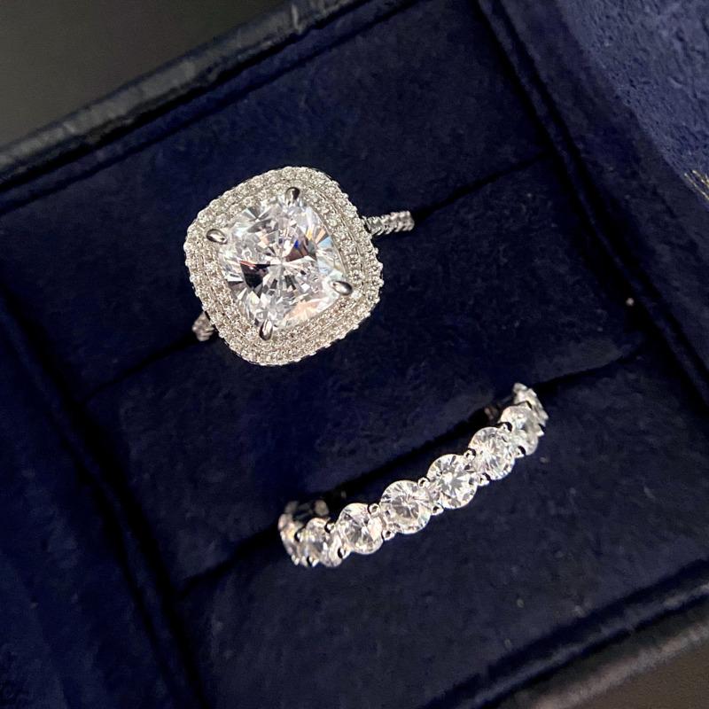Gica Gema Personalized High Grade Rings 925 Sterling Silver 8*9mm Gemstone Unique Design Romantic Fine Finger Jewelry Wedding Party Gifts New Trend