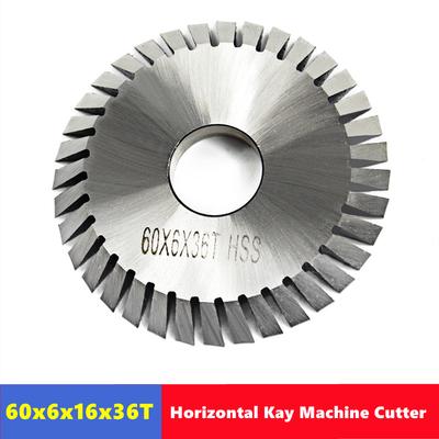 Yüksek Hızlı Çelik Çap 60mm Dairesel Testere Bıçağı Anahtar Kesme Makinesi Testere Bıçağı 36 Diş Anahtar Makinesi
