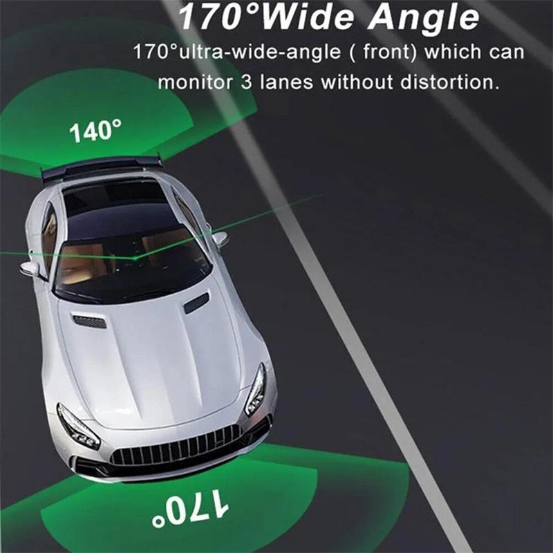 Zrcadlo Dash Cam Fhd Duální objektiv DVR do auta Přední a zadní Video Noční rekordér 170° Širokoúhlý 24h Monitorování parkování