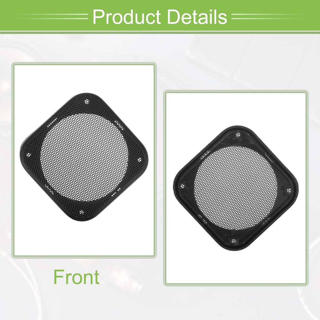 ACROPIX Universal 4" Car Speaker Grille Cover Mesh Square 4" Audio Speaker Subwoofer Guard
