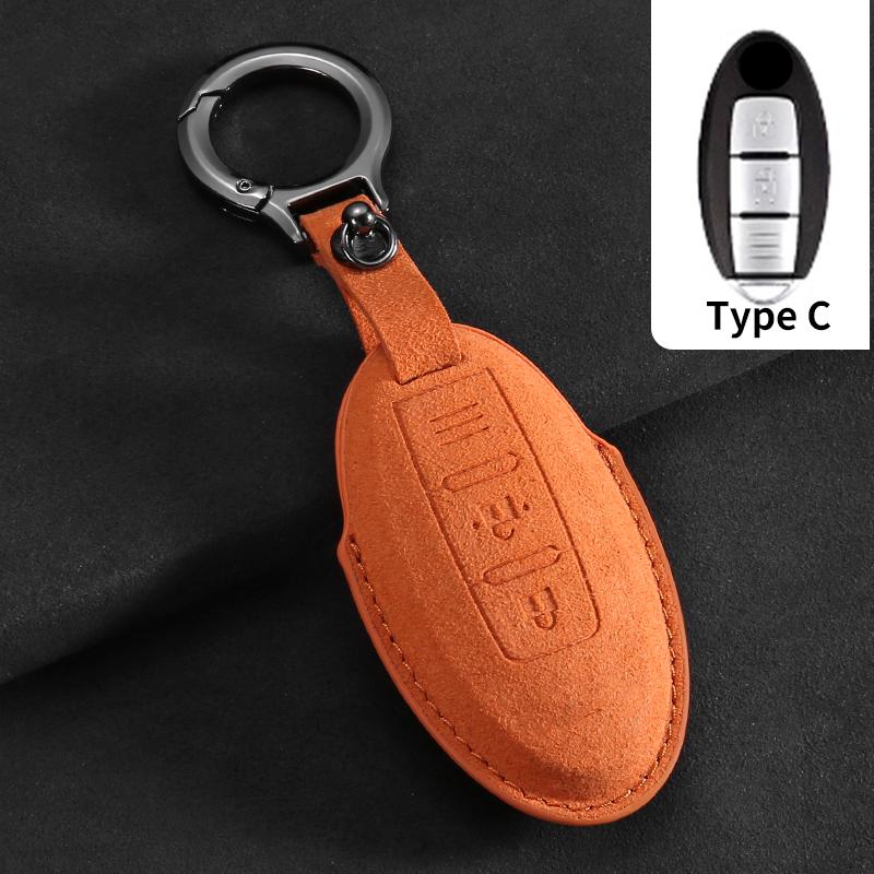 Suede Car Key Case Cover Fit For Q50 Q60 Q70 Qx50 Qx60 Qx70 G25 Fx Jx35 Fx25 Fx35 Ex37 Non-Oem Key Fob Protector