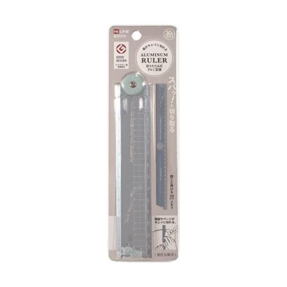 Складная алюминиевая линейка Kutsuwa Ruler 30 см синяя XS05BL