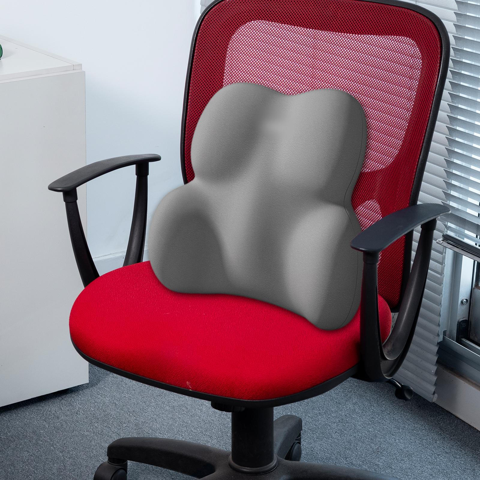 

Lumbars Support Pillow Back Cushion Mat Comfortable for Office Chair,Chair Pillow,for Car серый