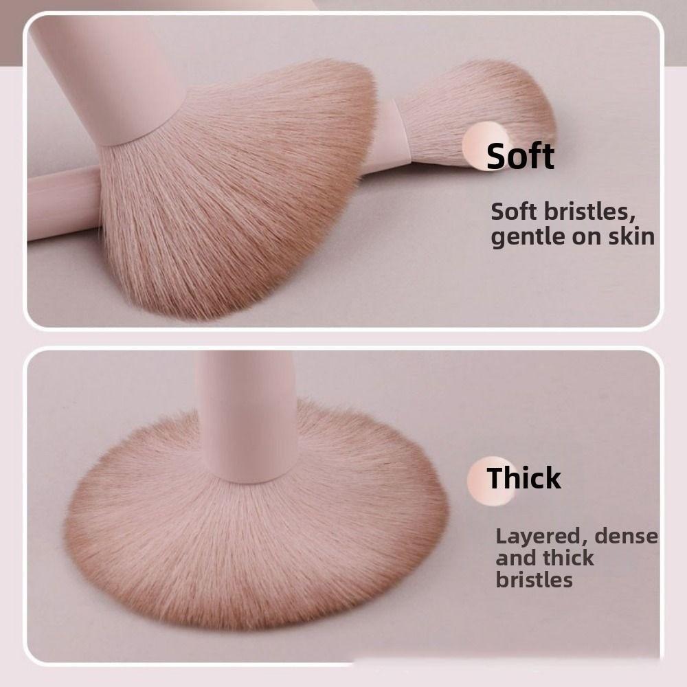 13/10/7 Pcs Soft-bristled Makeup Brush Set Foundation Brush with Storage Bag Powder Brush Concealer Blending Eye Shadow Brush