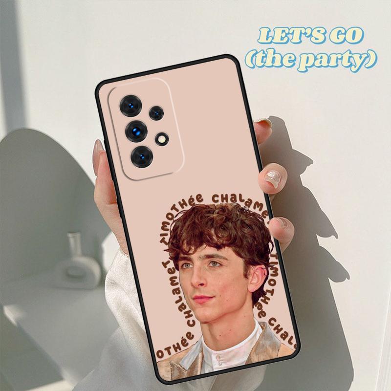 Timothee Chalamet phone case For Samsung Galaxy A42 A31 A40 A51 A71 A32 A80 A91 A52 A72 A73 A20e A21S A50 A70 A11 A12 Cover