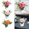 Artificial Potted Rose Flowers Fake Plants Potted Decor Nordic Design Realistic