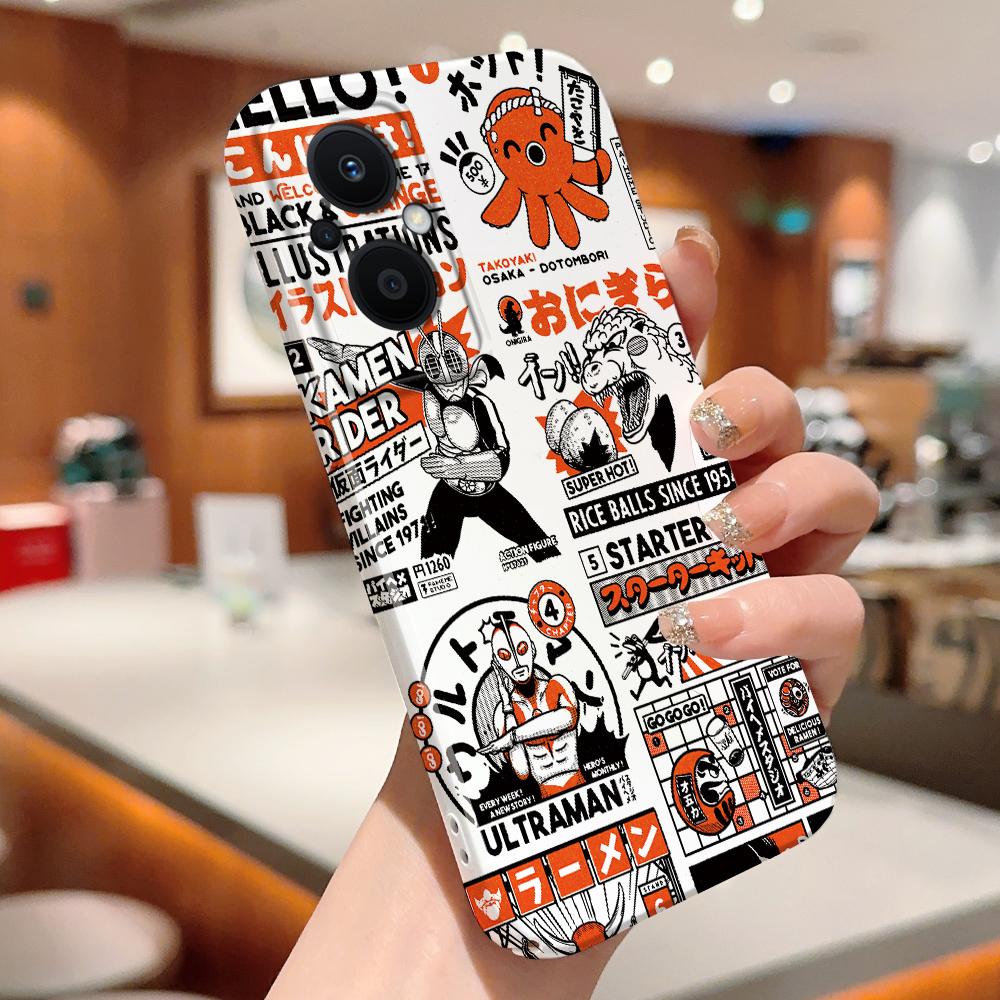 All-inclusive Film Handyhülle Cartoon Mode Design Hartschale Vollabdeckung Kameraschutzhülle für OPPO A60 A96 Reno12 Realme C53 C75