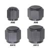 AN4 AN6 AN8 AN10 AN12 Female Flare Cap Block Off Fitting Plug Aluminum Swivel Hex Head Nut Port Adapter for Fuel Oil Line