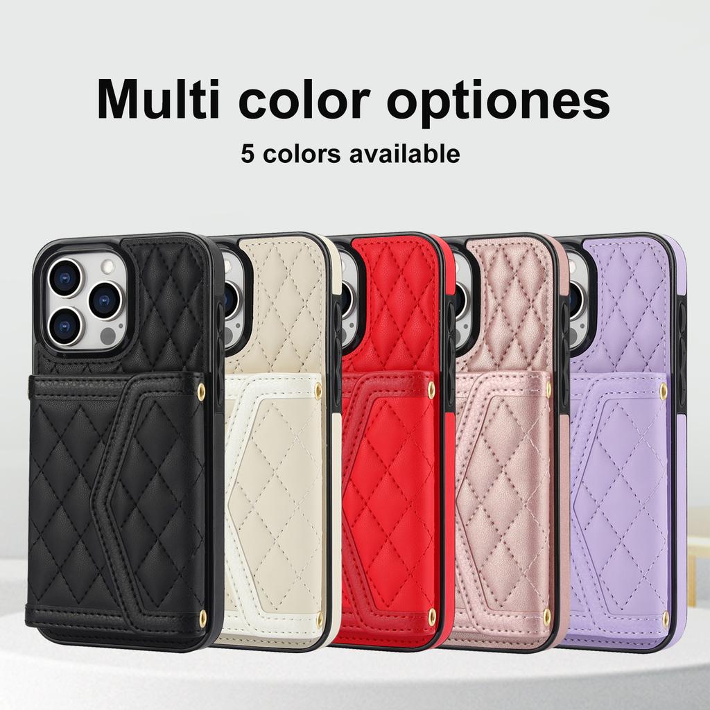 Crossbody RFID Cards Solt Wallet Leather Case For iPhone 15 Pro Max 14 Plus 13 12 11 XS XR 7 8 SE 2025 Purse Diamond Bag Cover
