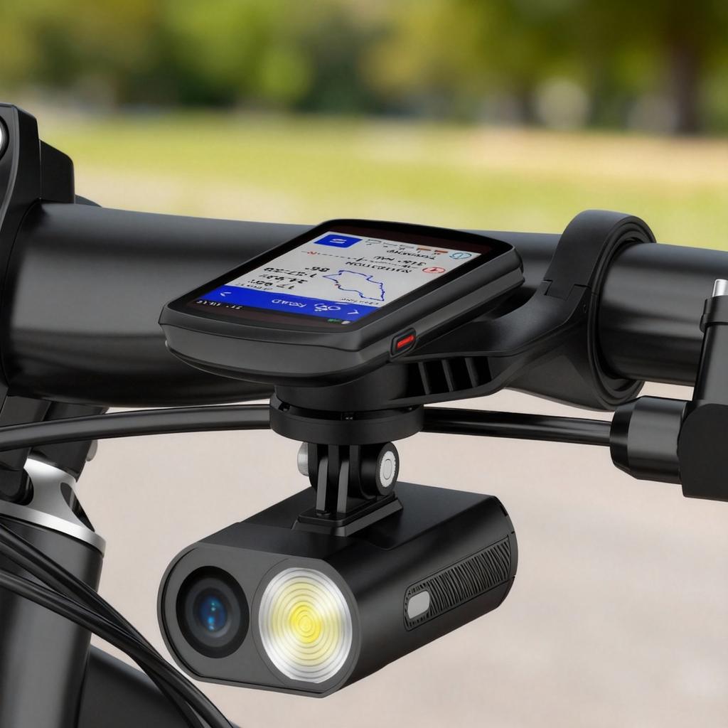 Bike Computer Mount Compatible with Garmin Combo Extend Mount Adapter Camera and Light