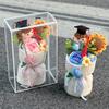 Handmade Artificial Flowers Graduation Sunflower Bouquets Diy Bouquet Crochet Flowers Valentine'S Mother'S Day Birthday Gift Items