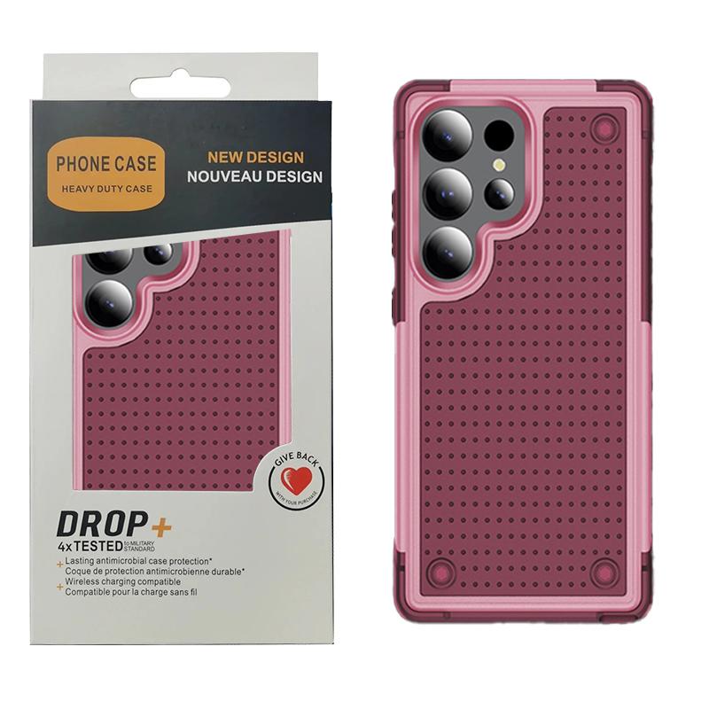 Heavy Duty Rugged Armor Heat Dissipation Hole Phone Case for Samsung S26 Ultra S25 S24 S23 Plus Shockproof Protect Hard Cover