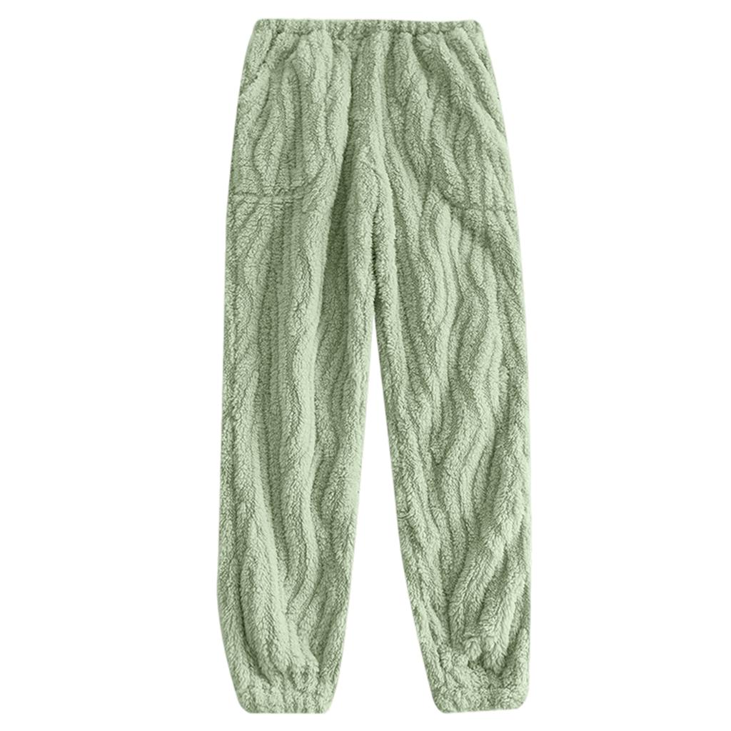 Women's Fashion Fleece Line Thickened Long Pajama Pants