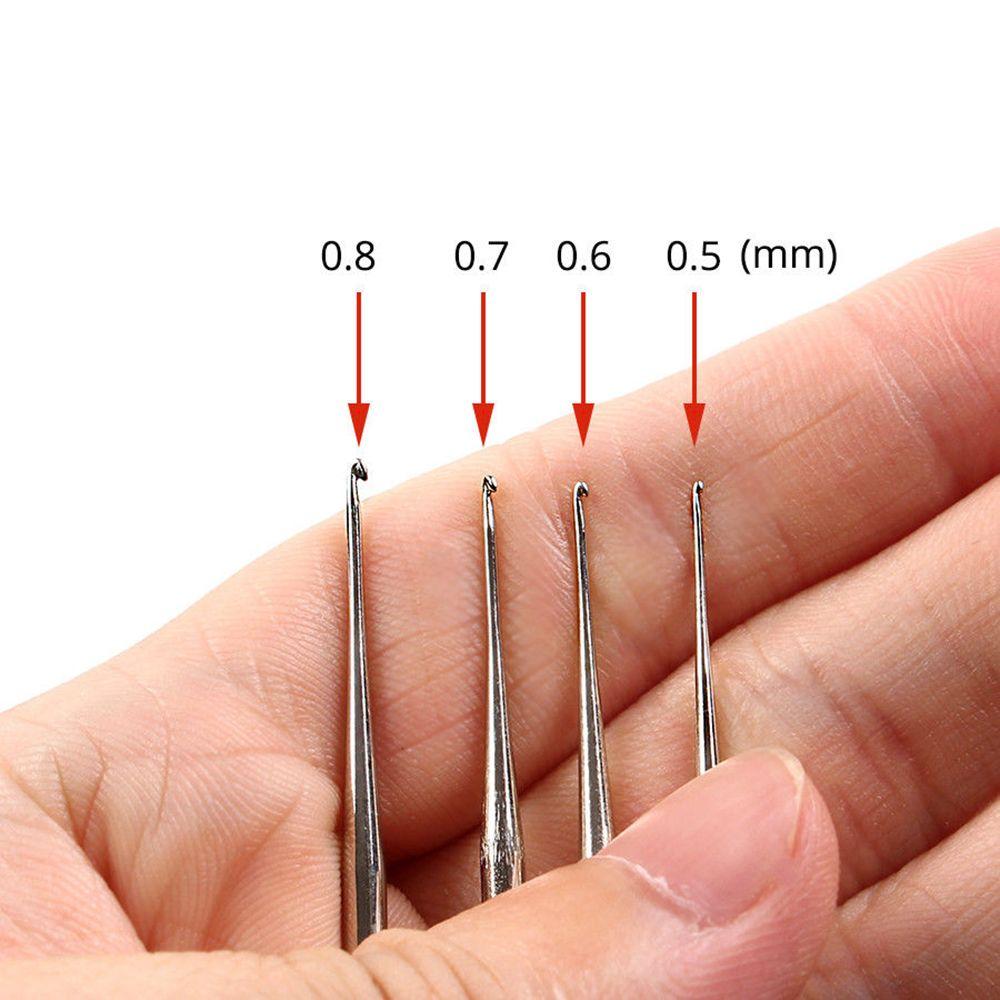 Hair Accessories Plastic Handle Micro Hook Dreadlock Crochet Needles Hook Needle Hair Making Tools