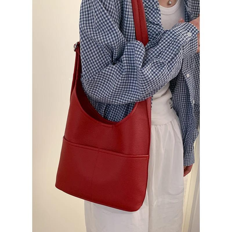 Korean Underarm Bag Women's 2025 New Trendy Fashion College Style Tote Bag Versatile Large-capacity Shoulder Messenger Bag