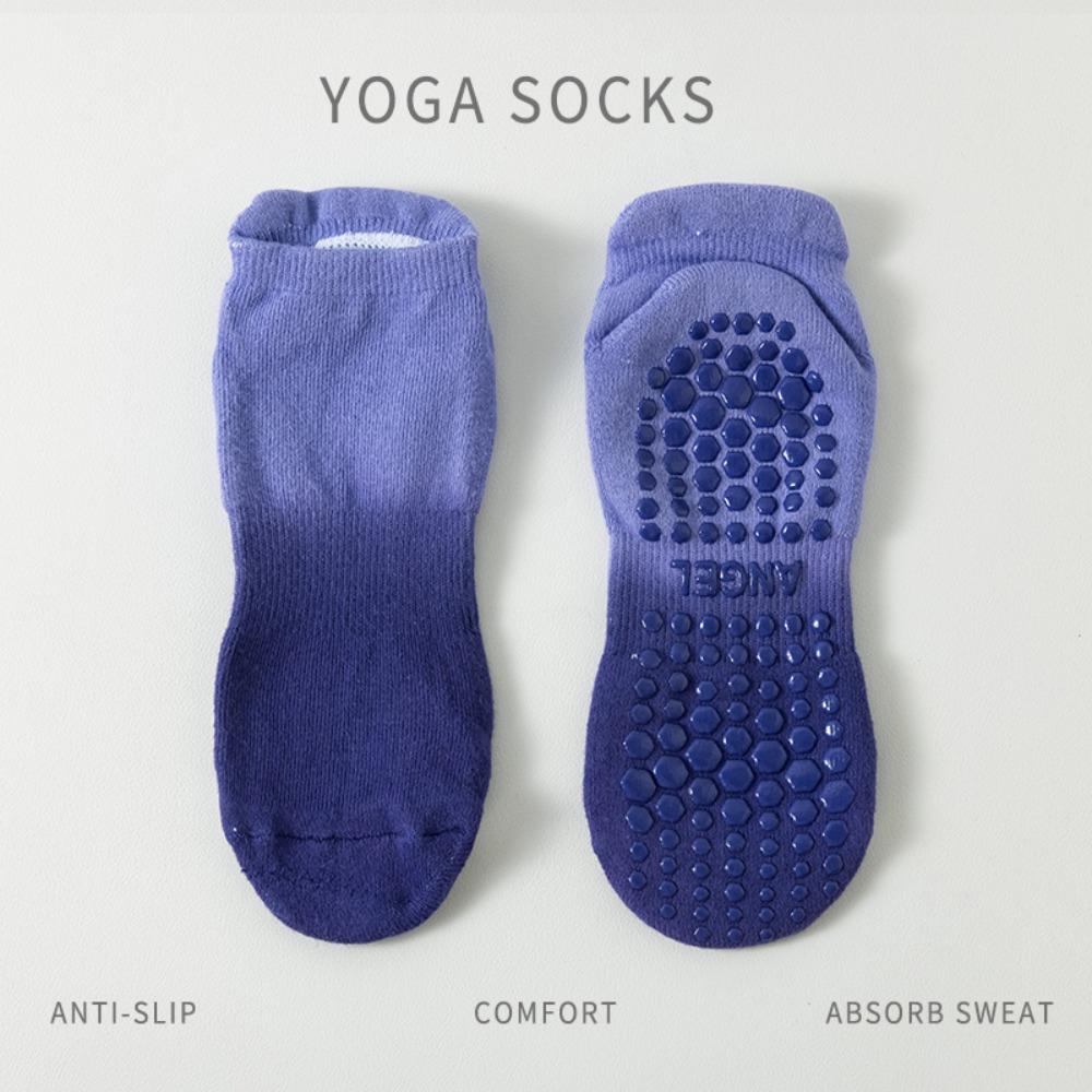 Silicone Yoga Socks Gradient Color Pilates Sock Fashion Floor Socks