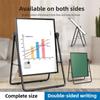 Quadro Branco Magnético Dobrável 360 Graus Quadro Branco Magnético de Pé Premium Quadro de Avisos Magnético Dupla Face Quadros de Escrita Suportes