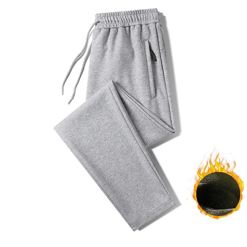 Men's Plus Size Sweatpants Spring/Autumn Trousers Versatile Casual Trousers for Men Warm Men's Long Trousers