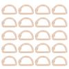 20PCS Metal D Rings Serpentine Closed Mouth D Rings Buckle Zinc Alloy DIY Bag D Rings for Baggage Handbag Straps
