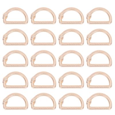 20 PCS Anneaux en D Métal Serpentine Anneaux en D Boucle Boucle Alliage de Zinc DIY Sac Anneaux en D pour Bagage Sac à Main Sangles