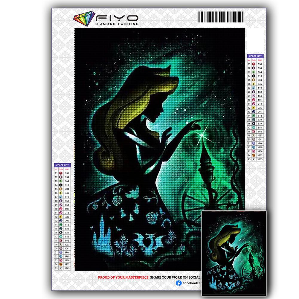 

5D Алмазная вышивка сказка полная квадратная алмазная живопись мультфильм Алмазная мозаика закат картина горный хрусталь домашний декор Full Square 20X30CM