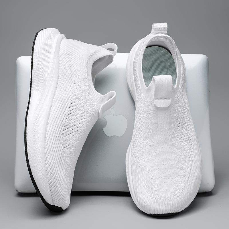 

Summer new fly-woven breathable sports casual shoes men s outdoor running shoes breathable wide-head off-road running shoes 46