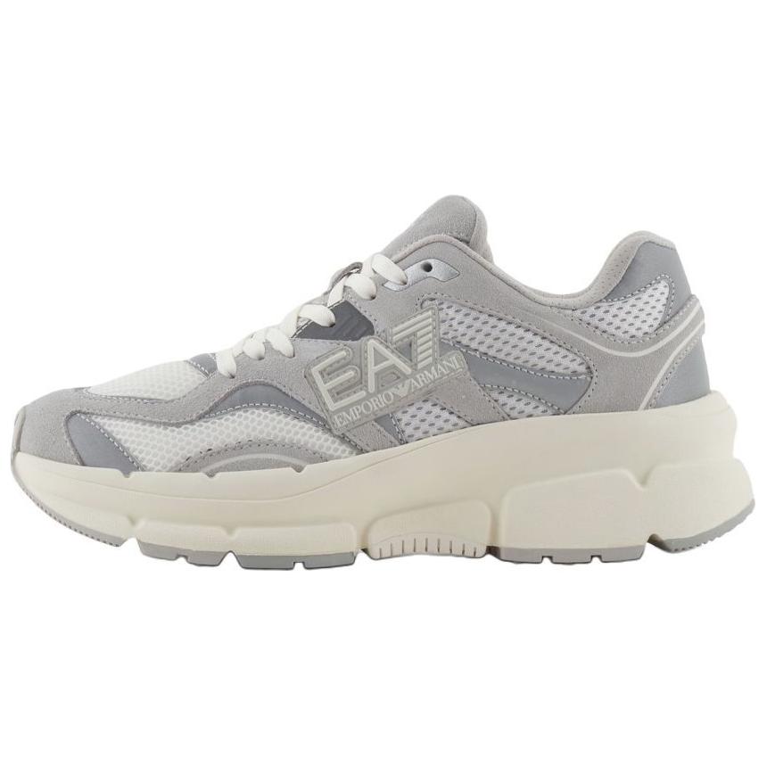 Emporio Armani EA7 Thick Sole Round Toe Lace-Up Low-Top Casual Shoes Unisex sneakers Gray X8X237XK425R951 40