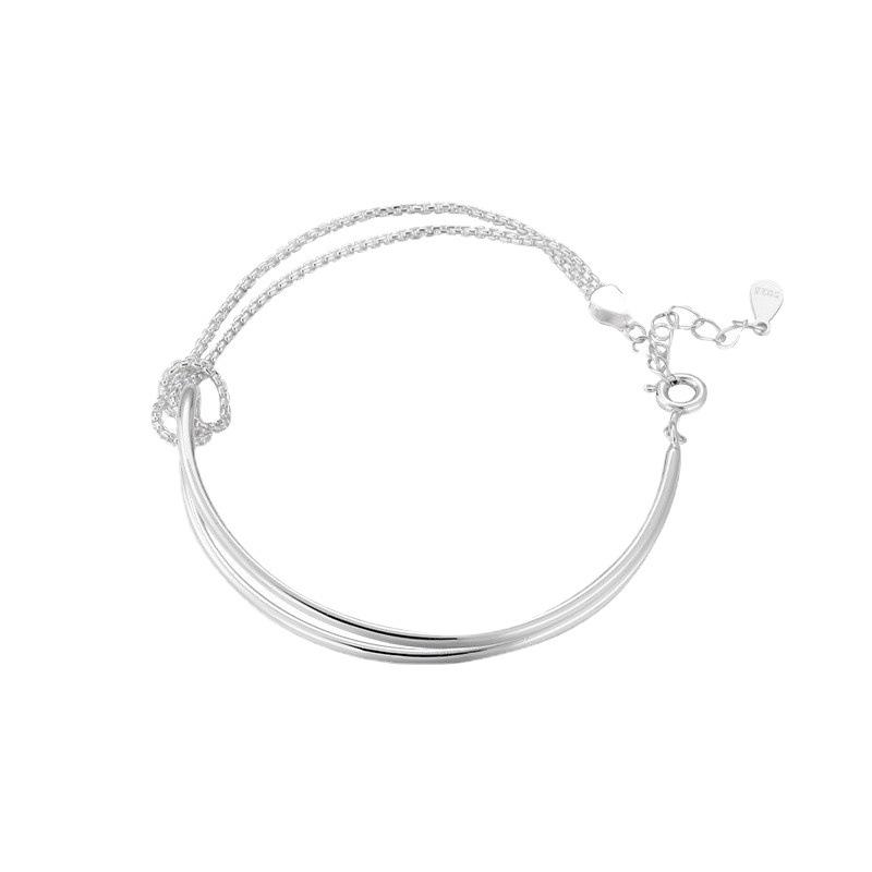 Elegant Women's Knot Bracelet with Cold Style – New Trendy Temperament Jewelry.