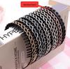Hollow Willow Leaf Rhinestone Non-Slip Headband with Diamond Wave Design