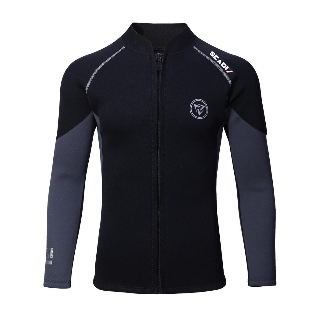 Unisex 3mm zweiteiliger schnelltrocknender Neoprenanzug zum Schnorcheln, Surfen, Stand-Up-Paddling - Kälte- und Sonnenschutz