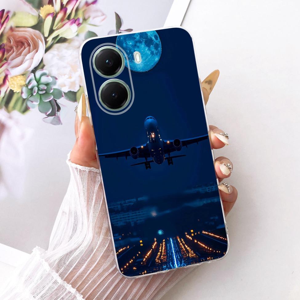 Clear For Xiaomi Poco X7 Pro Case Cover Cute Cat Fashion Butterfly Funny Painted Casing For Poco X7Pro 2412DPC0AI 2412DPC0AG