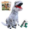 GOKEI Dinosaur Halloween Inflatable Tyrannosaurus Rex Inflatable Costume for School and White Costume, Adult, Costume, Boys' Costume, Christmas,