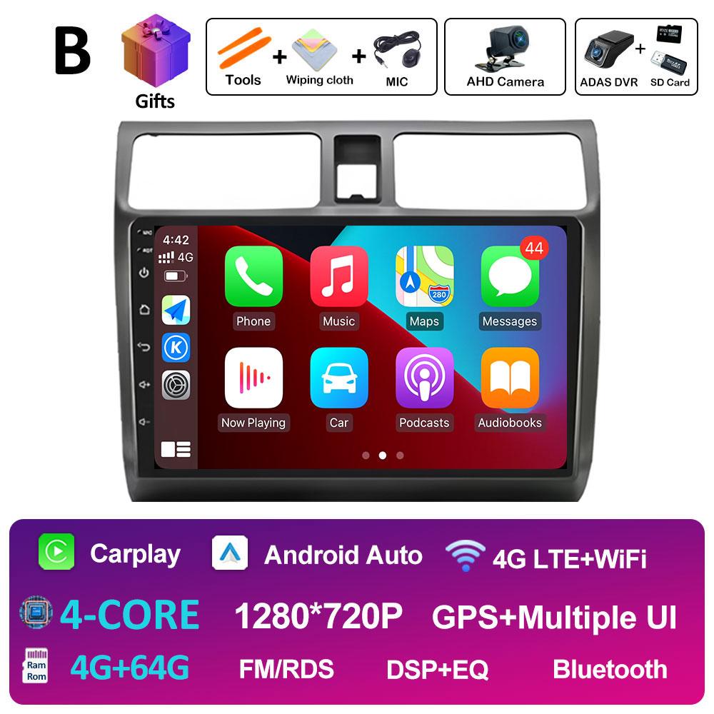 For Suzuki Swift 2003 2004 2005 2006 - 2010 Android Intelligent System Wireless Carplay DSP Stereo Autoradio Auto Tools No 2 Din