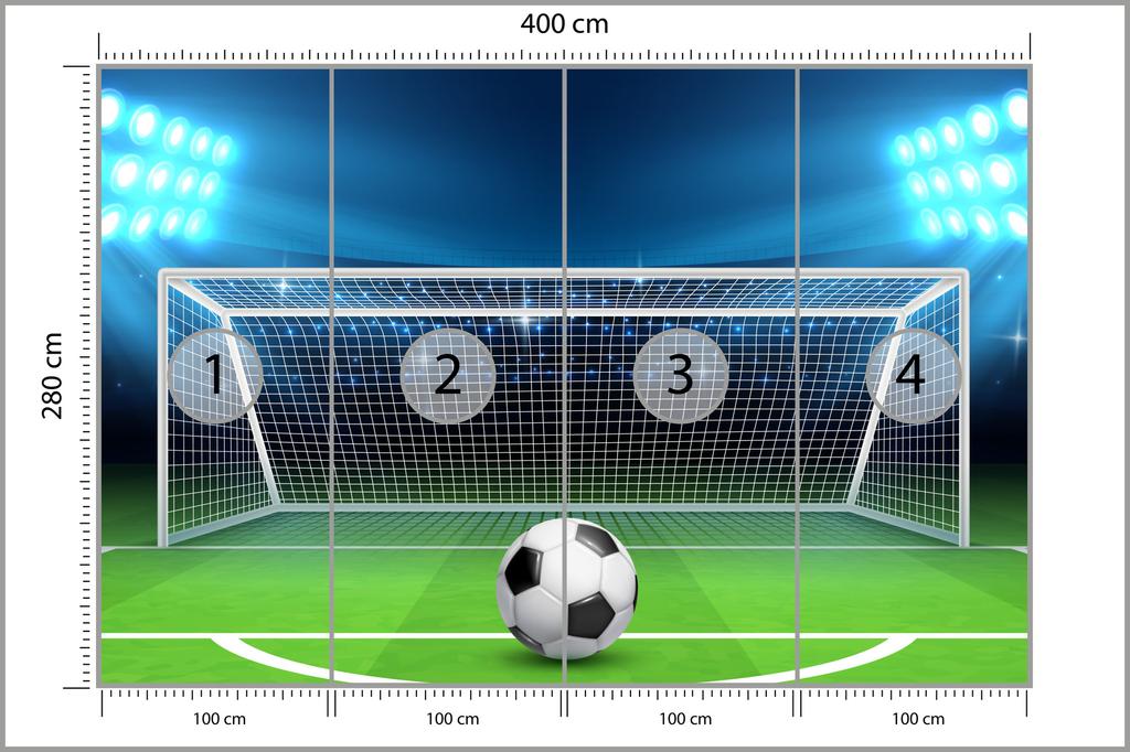 Photomural Ball On The Shot Line Of The Criminal Non-Woven 400x280
