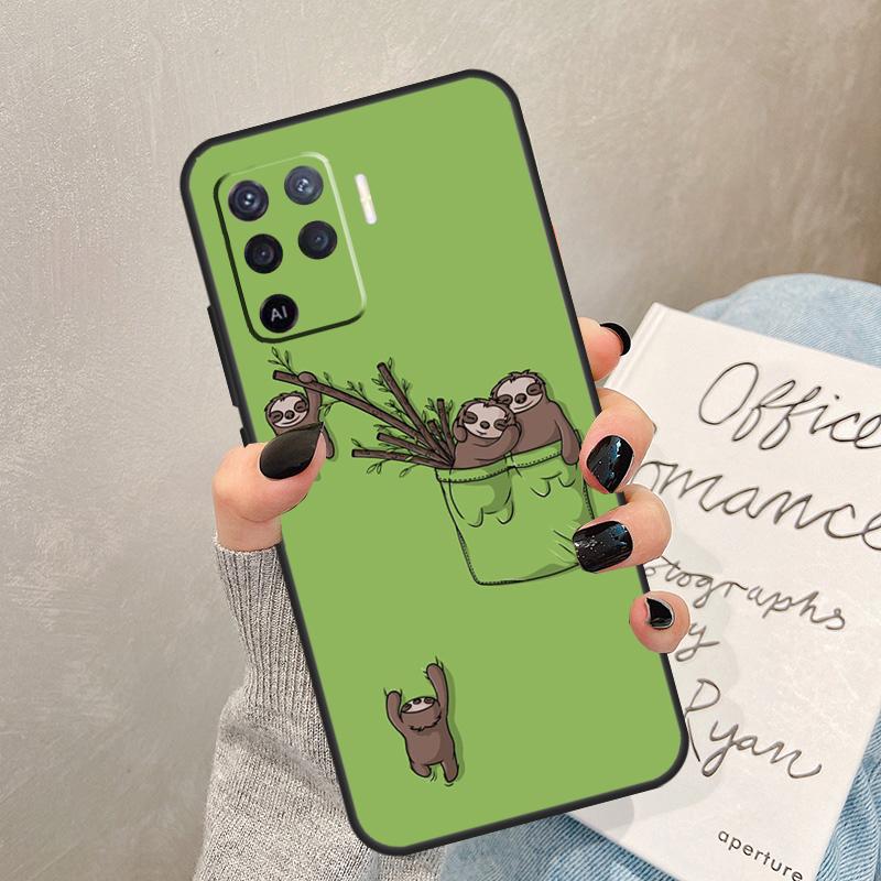 

Funny Sloth Case For Oppo A54 A74 A94 A17 A57 A77 A76 A16 A96 A18 A60 A80 A40 A38 A58 A78 A98 A15 A5 Pro OPPO A60 4G