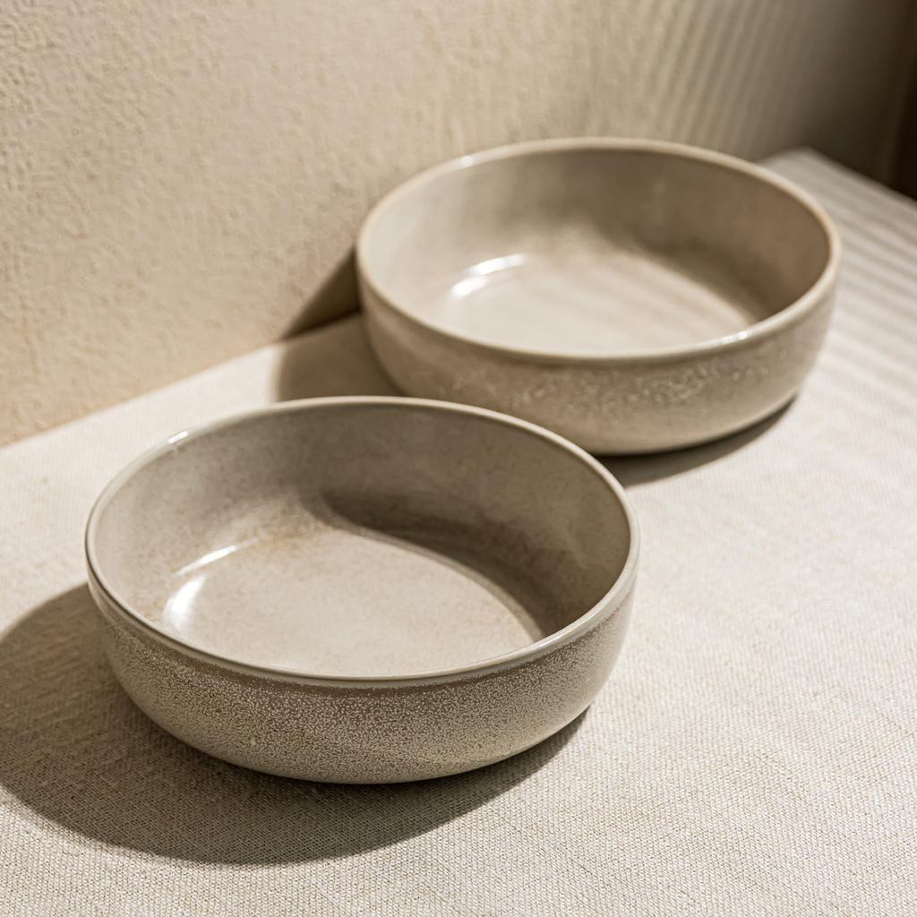 Simple Solid Color Round Straight Bowl Ceramic Bowl Household Large Vegetable Bowl Soup Bowl Fruit Salad Bowl Tableware