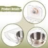 Bird Feeder for Cage Accessories Clear Easy To Clean Portable Acrylic Parakeet Food