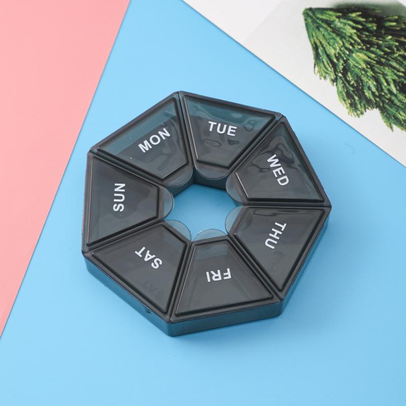 7-Day Mini Pill Organizer: Transparent, Portable, Dustproof Medicine Box