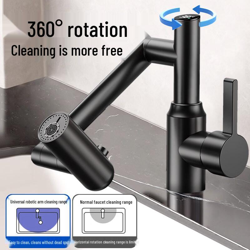 Yipan Digitální displej Multifunkční robotické rameno Kuchyňská baterie