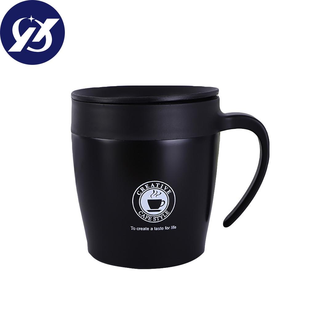 Nerezový hrnek na kávu Sagit s dvojitou stěnou, izolovaný šálek na vodu s víčkem