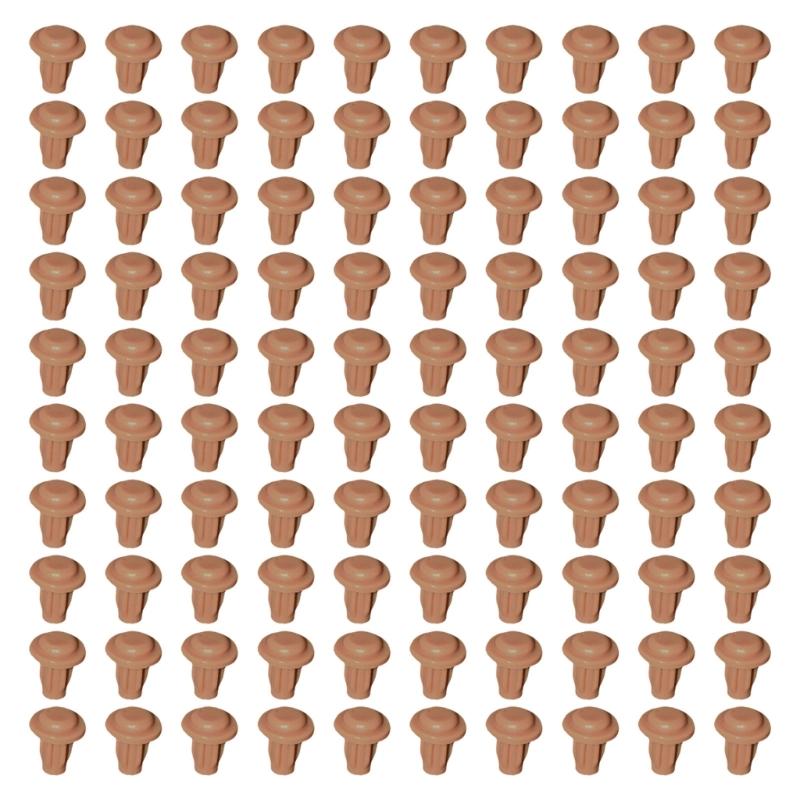 100Pcs Silicone Cabinet Door Bumper Cushion Silicone Hole Plugs NonSlip Bumper Feet Pads Cabinet Door Grippers